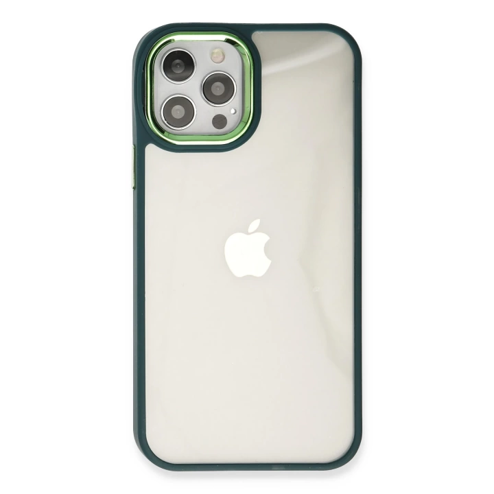 BFS  iPhone 12 Pro Max Kılıf Dora Kapak - Haki Yeşil