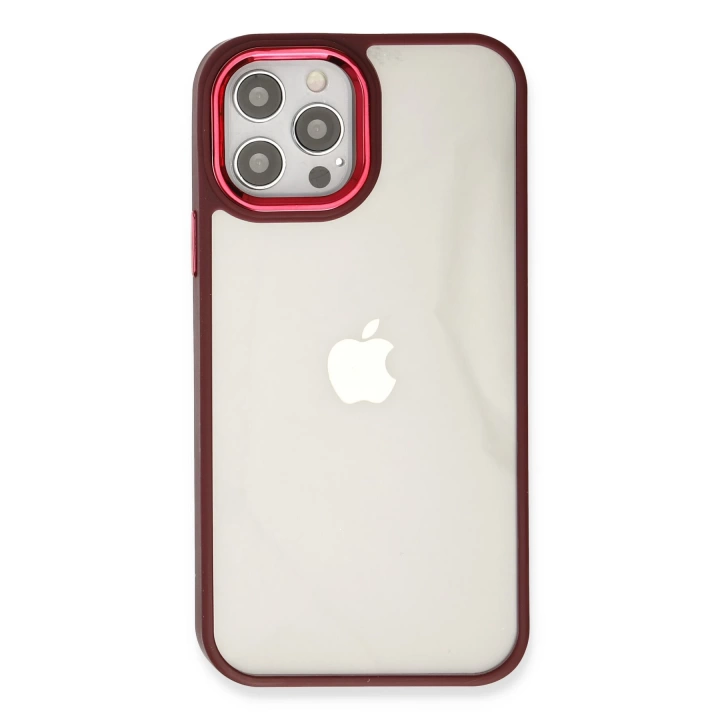 BFS  iPhone 12 Pro Max Kılıf Dora Kapak - Kırmızı