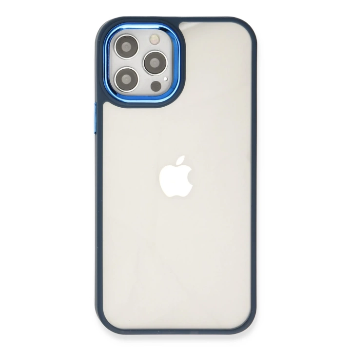 BFS  iPhone 12 Pro Max Kılıf Dora Kapak - Mavi