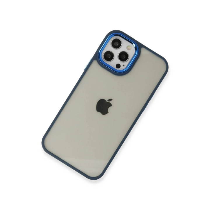 BFS  iPhone 12 Pro Max Kılıf Dora Kapak - Mavi