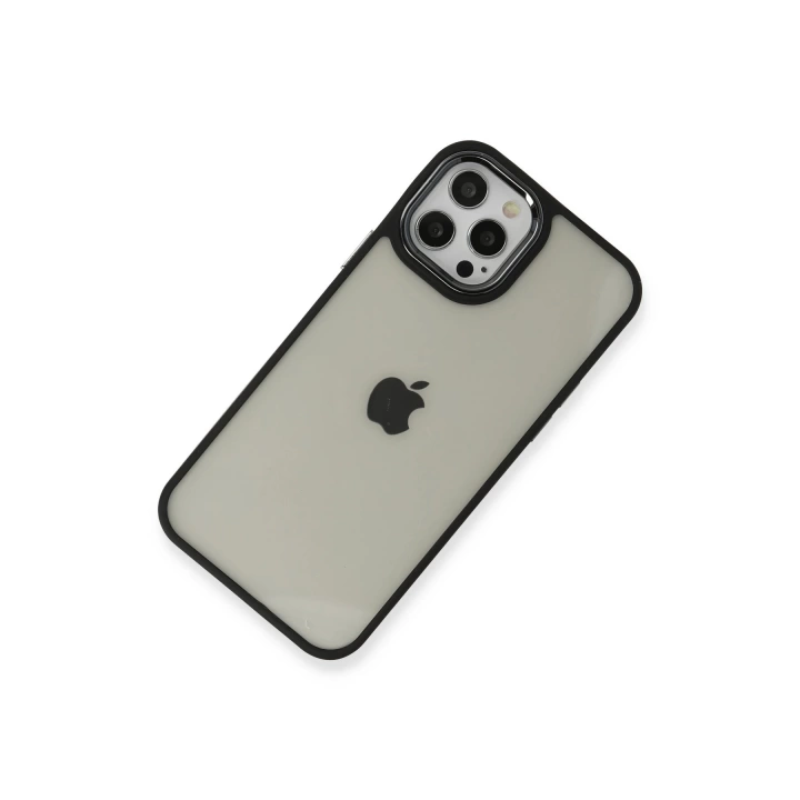 BFS  iPhone 12 Pro Max Kılıf Dora Kapak - Siyah