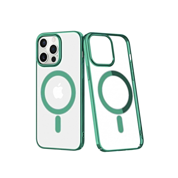 BFS  iPhone 12 Pro Max Kılıf Element Magneticsafe Sert Kapak - Köknar Yeşili