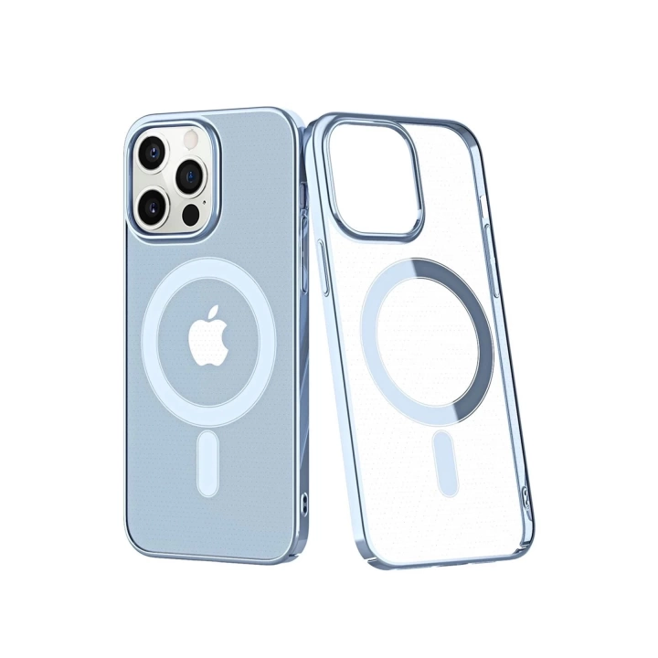 BFS  iPhone 12 Pro Max Kılıf Element Magneticsafe Sert Kapak - Sierra Blue