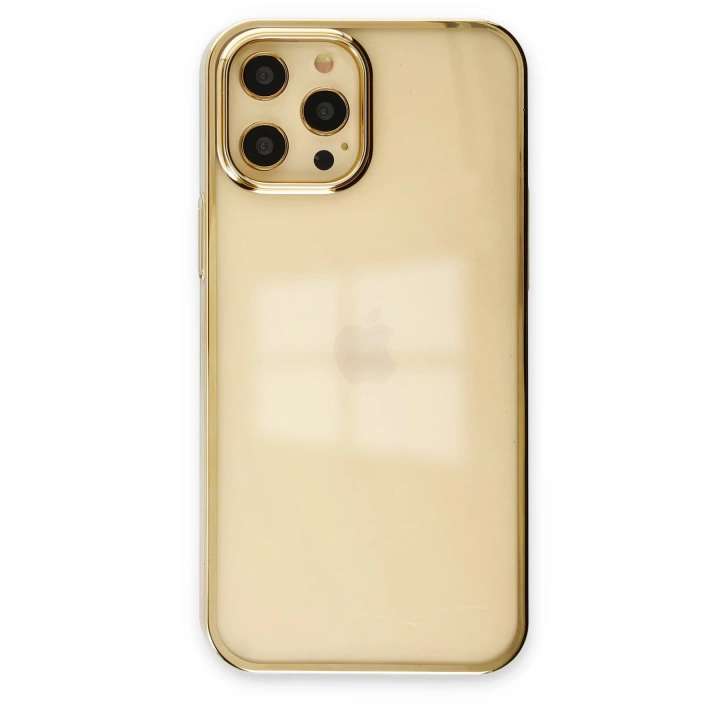 BFS  iPhone 12 Pro Max Kılıf Element Silikon - Gold