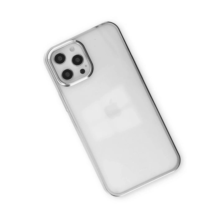 BFS  iPhone 12 Pro Max Kılıf Element Silikon - Gümüş