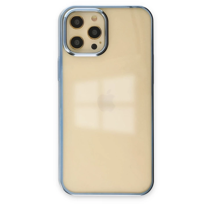 BFS  iPhone 12 Pro Max Kılıf Element Silikon - Mavi