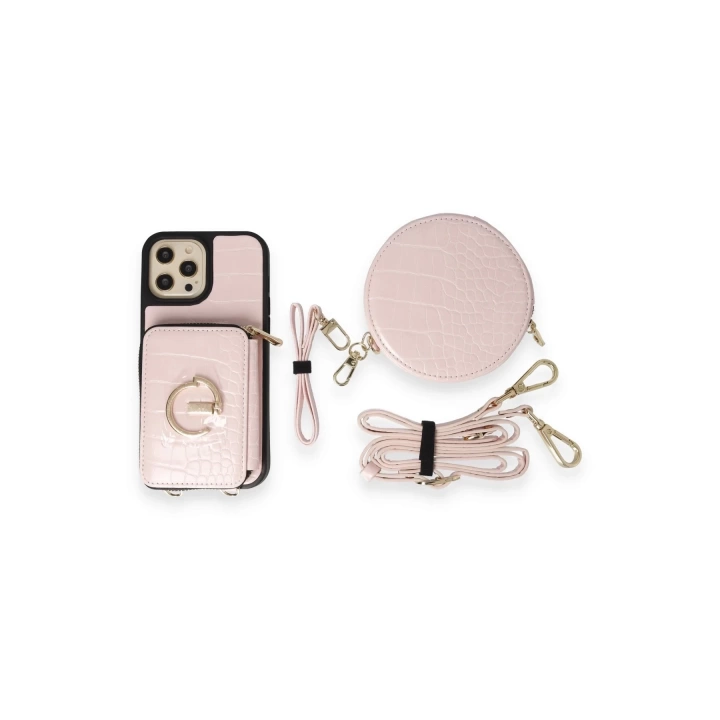 BFS  iPhone 12 Pro Max Kılıf Ermes Kapak - Pembe