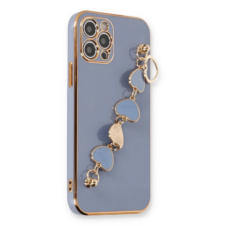 BFS  iPhone 12 Pro Max Kılıf Esila Silikon - Gri