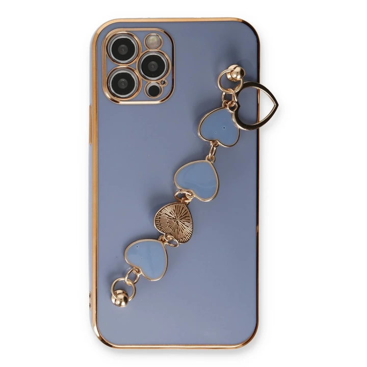 BFS  iPhone 12 Pro Max Kılıf Esila Silikon - Gri