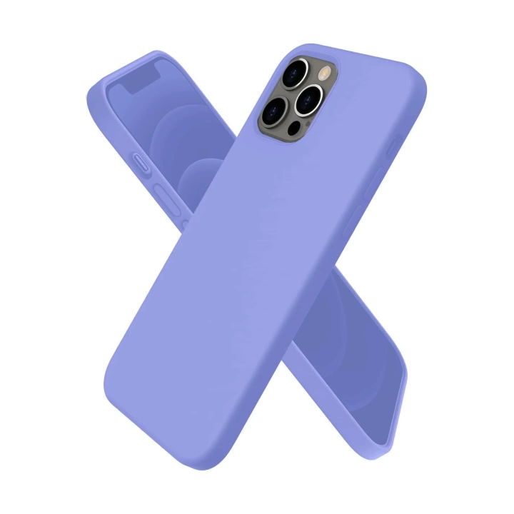 BFS  iPhone 12 Pro Max Kılıf First Silikon - Mor