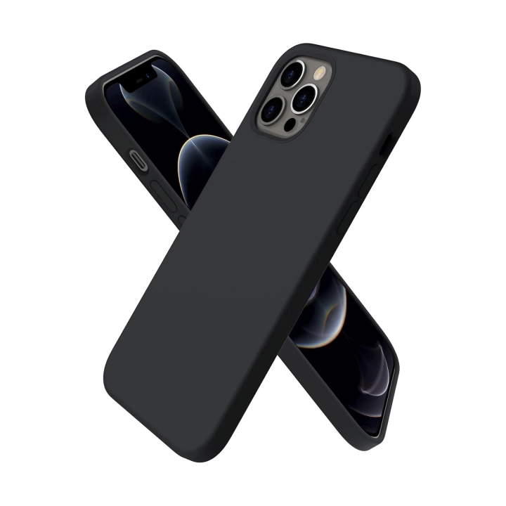 BFS  iPhone 12 Pro Max Kılıf First Silikon - Siyah