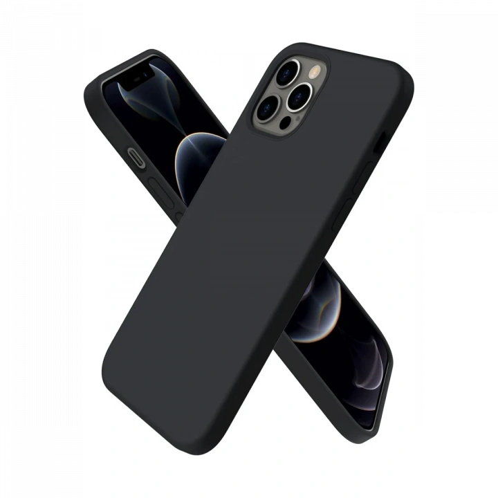 BFS  iPhone 12 Pro Max Kılıf First Silikon - Siyah