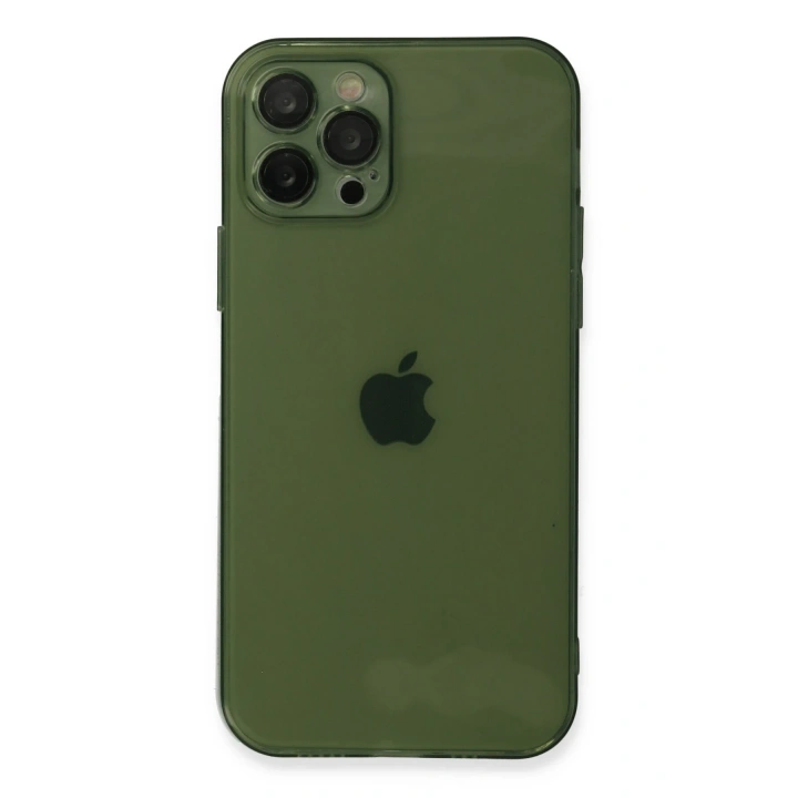 BFS  iPhone 12 Pro Max Kılıf Fly Lens Silikon - Yeşil