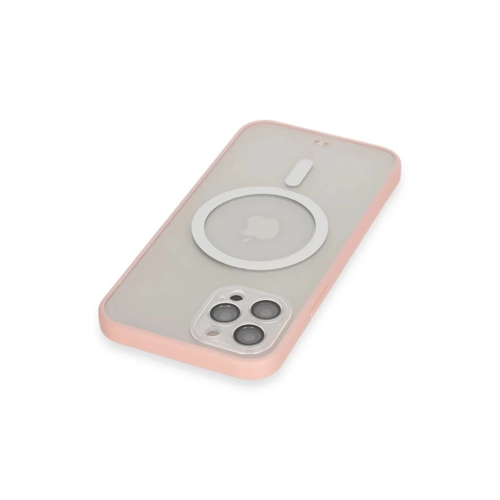 BFS  iPhone 12 Pro Max Kılıf Grand Magneticsafe Kapak - Pembe
