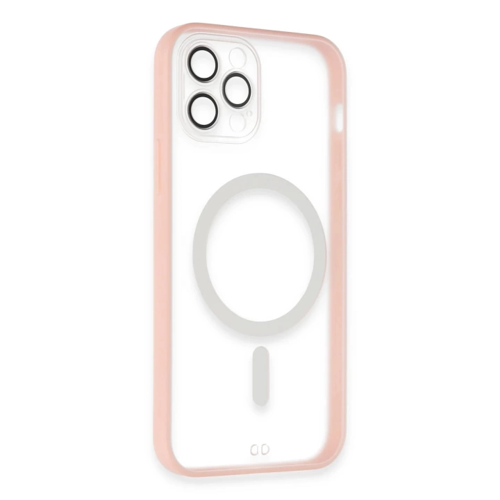 BFS  iPhone 12 Pro Max Kılıf Grand Magneticsafe Kapak - Pembe