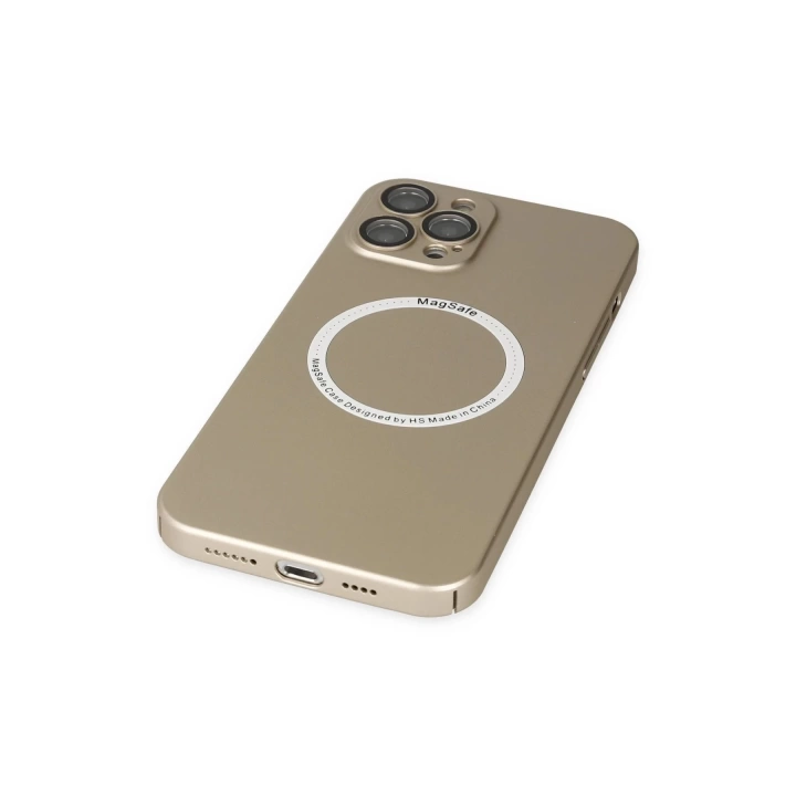 BFS  iPhone 12 Pro Max Kılıf Jack Magneticsafe Lens Silikon - Gold