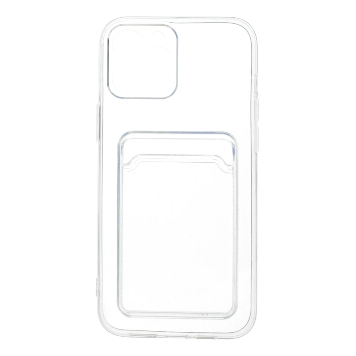 BFS  iPhone 12 Pro Max Kılıf Kart Şeffaf Silikon - Şeffaf
