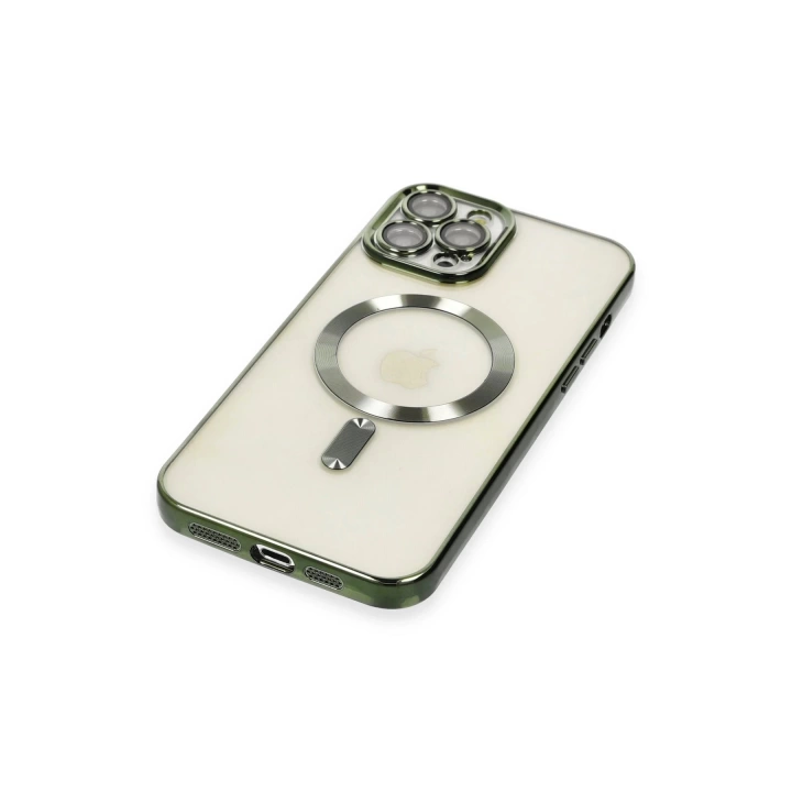 BFS  iPhone 12 Pro Max Kılıf Kross Magneticsafe Kapak - Koyu Yeşil