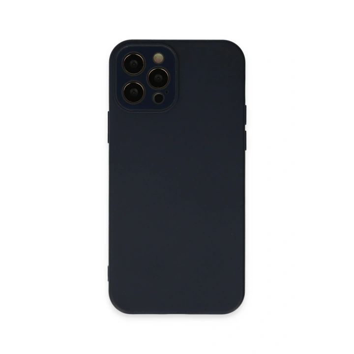 BFS  iPhone 12 Pro Max Kılıf Lansman Glass Kapak - Lacivert