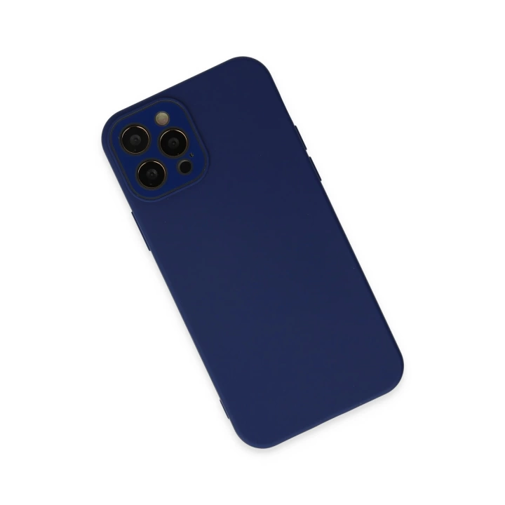BFS  iPhone 12 Pro Max Kılıf Lansman Glass Kapak - Sky Blue