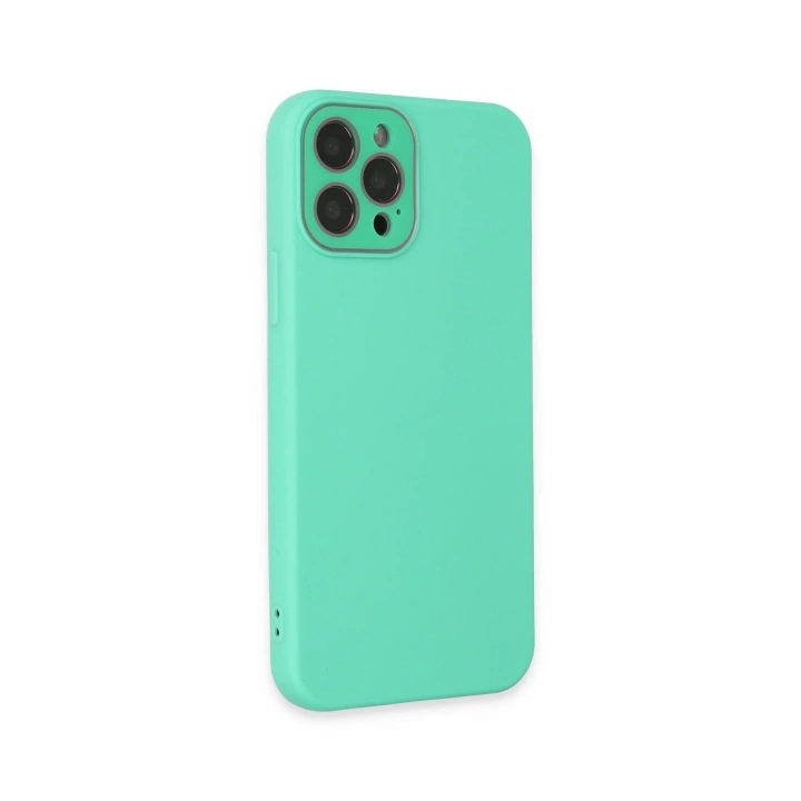 BFS  iPhone 12 Pro Max Kılıf Lansman Glass Kapak - Turkuaz