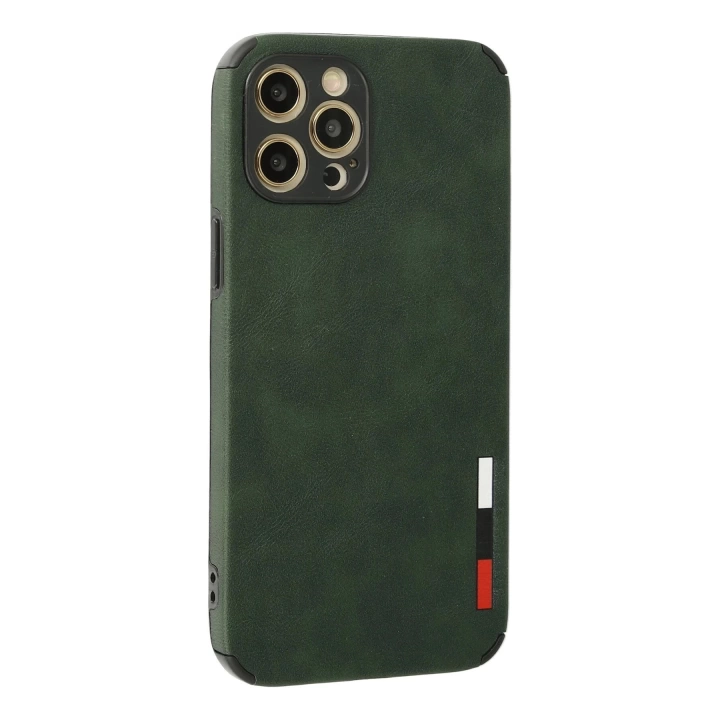 BFS  iPhone 12 Pro Max Kılıf Loop Deri Silikon - Yeşil