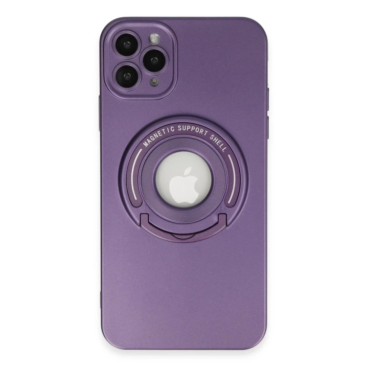 BFS  iPhone 12 Pro Max Kılıf Lukka Magneticsafe Kapak - Derin Mor