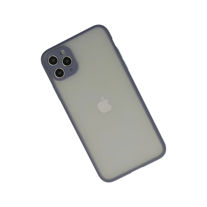 BFS  iPhone 12 Pro Max Kılıf Montreal Silikon Kapak - Gri