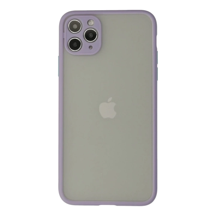 BFS  iPhone 12 Pro Max Kılıf Montreal Silikon Kapak - Mor