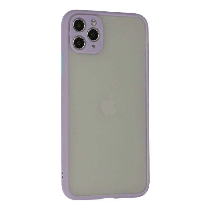 BFS  iPhone 12 Pro Max Kılıf Montreal Silikon Kapak - Mor