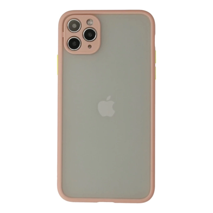 BFS  iPhone 12 Pro Max Kılıf Montreal Silikon Kapak - Pembe