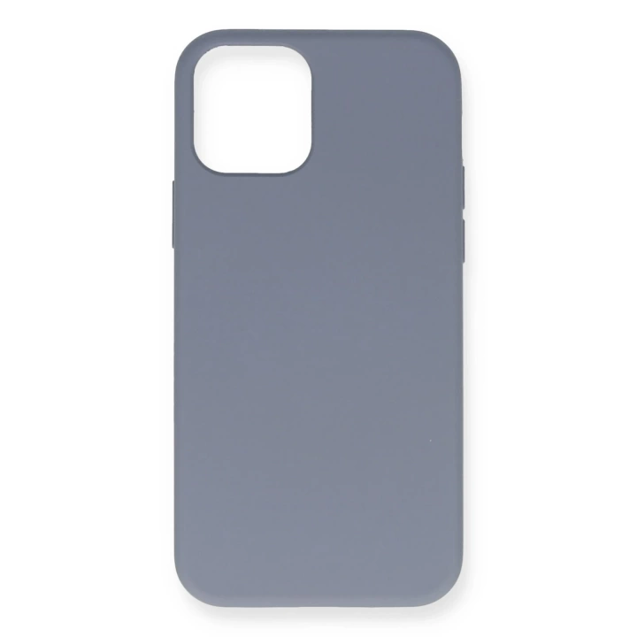 BFS  iPhone 12 Pro Max Kılıf Nano içi Kadife Silikon - Gri