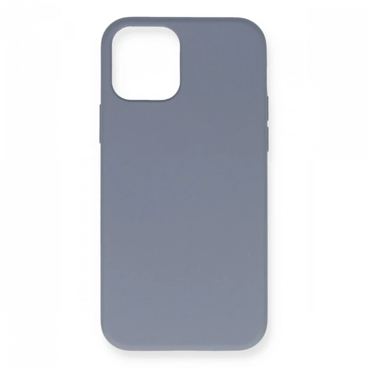 BFS  iPhone 12 Pro Max Kılıf Nano içi Kadife Silikon - Gri