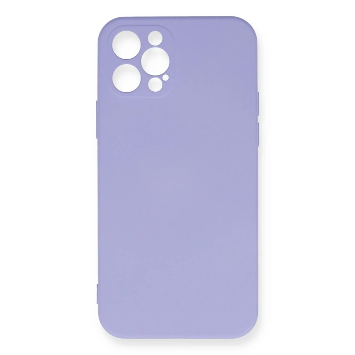 BFS  iPhone 12 Pro Max Kılıf Nano içi Kadife Silikon - Lila