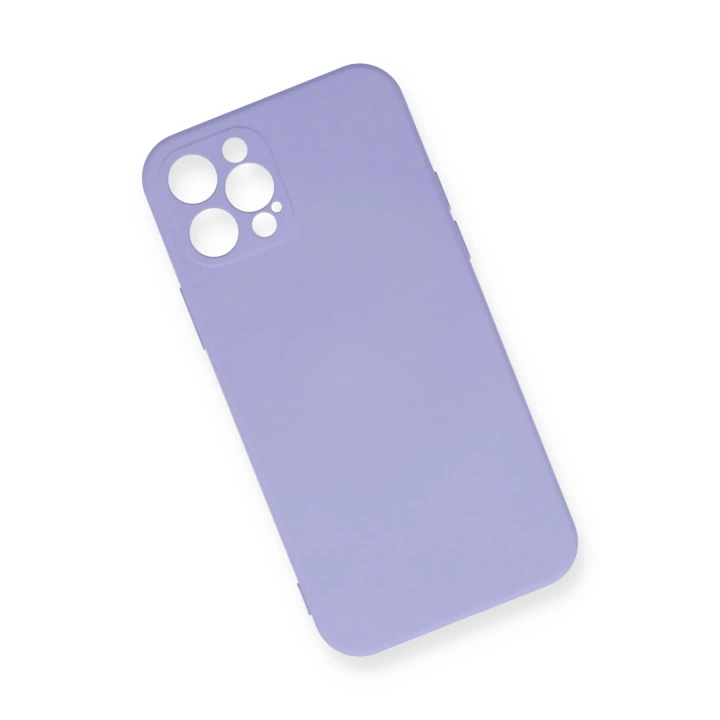 BFS  iPhone 12 Pro Max Kılıf Nano içi Kadife Silikon - Lila