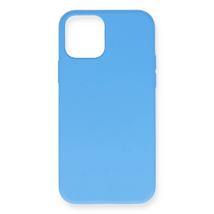 BFS  iPhone 12 Pro Max Kılıf Nano içi Kadife Silikon- Mavi