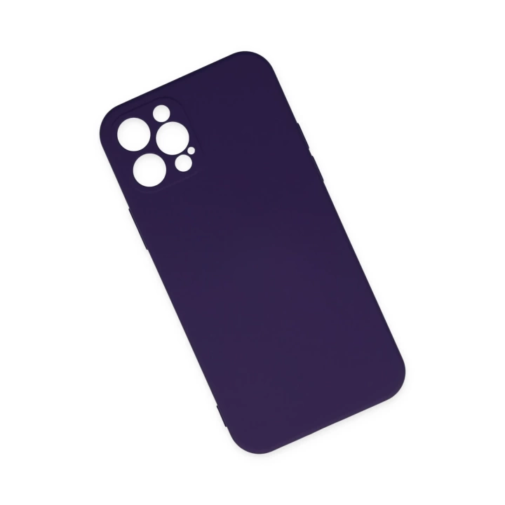 BFS  iPhone 12 Pro Max Kılıf Nano içi Kadife Silikon - Mor