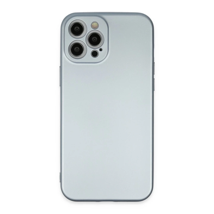 BFS  iPhone 12 Pro Max Kılıf Nano içi Kadife Silikon - Sky Blue