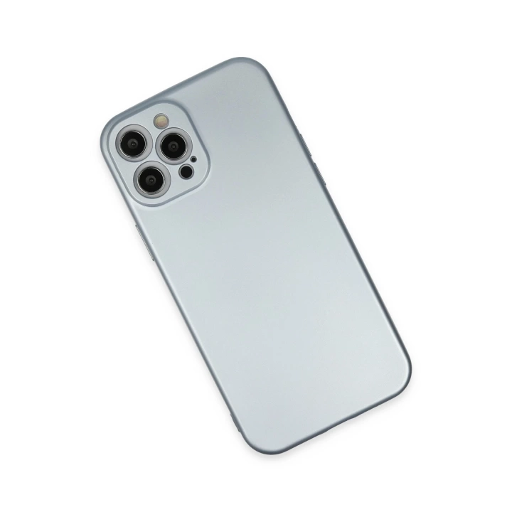 BFS  iPhone 12 Pro Max Kılıf Nano içi Kadife Silikon - Sky Blue