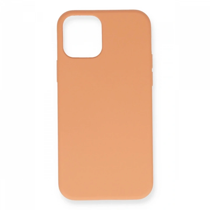 BFS  iPhone 12 Pro Max Kılıf Nano içi Kadife Silikon - Turuncu