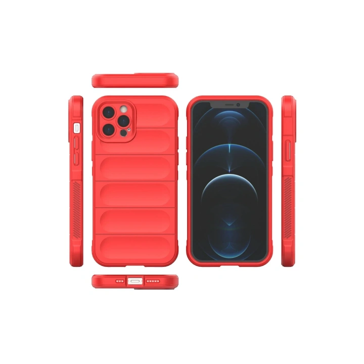 BFS  iPhone 12 Pro Max Kılıf Optimum Silikon - Kırmızı