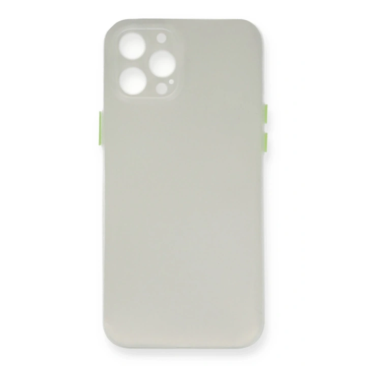 BFS  iPhone 12 Pro Max Kılıf PP Ultra İnce Kapak - Beyaz