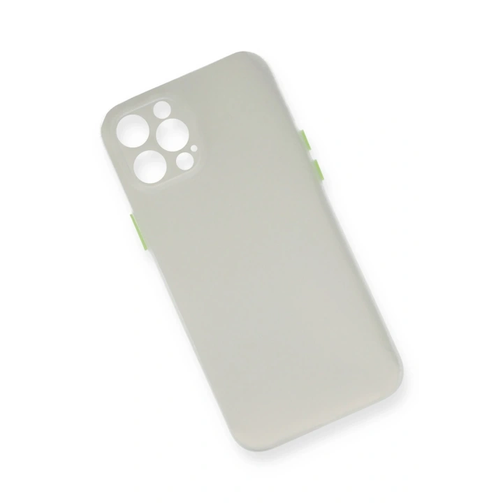 BFS  iPhone 12 Pro Max Kılıf PP Ultra İnce Kapak - Beyaz