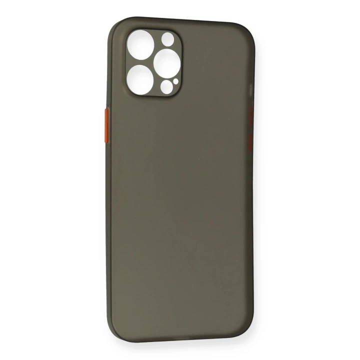 BFS  iPhone 12 Pro Max Kılıf PP Ultra İnce Kapak - Gri