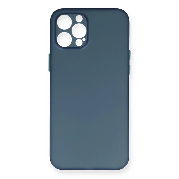 BFS  iPhone 12 Pro Max Kılıf PP Ultra İnce Kapak - Mavi