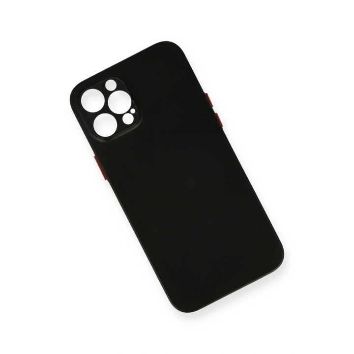 BFS  iPhone 12 Pro Max Kılıf PP Ultra İnce Kapak - Siyah