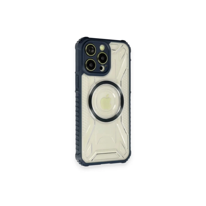 BFS  iPhone 12 Pro Max Kılıf Prag Magneticsafe Kapak - Lacivert