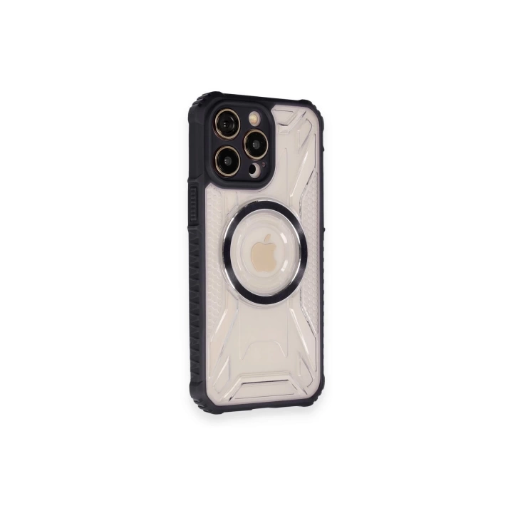 BFS  iPhone 12 Pro Max Kılıf Prag Magneticsafe Kapak - Siyah