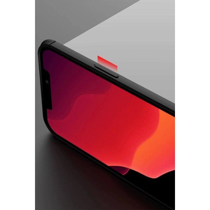 BFS  iPhone 12 Pro Max Kılıf Range Yüzüklü Silikon - Siyah-Mavi