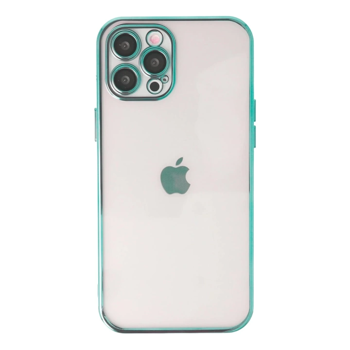 BFS  iPhone 12 Pro Max Kılıf Razer Lensli Silikon - Yeşil